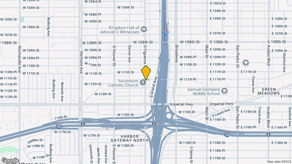 11164 S Figueroa St Map and Location Details