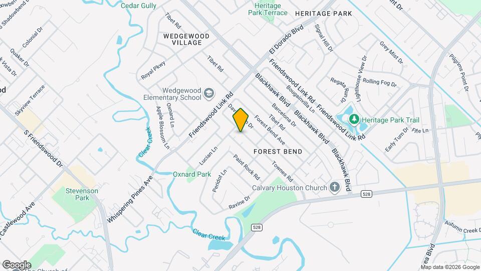 16714 Townes Rd Map and Location Details