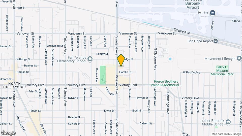 6516 Vineland Ave Mapa y Detalles de la Ubicación