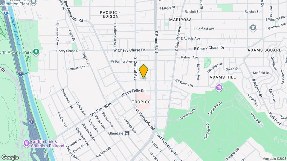 203 W Cypress St Map and Location Details