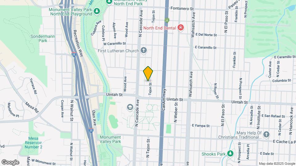 1304 N Tejon St Map and Location Details