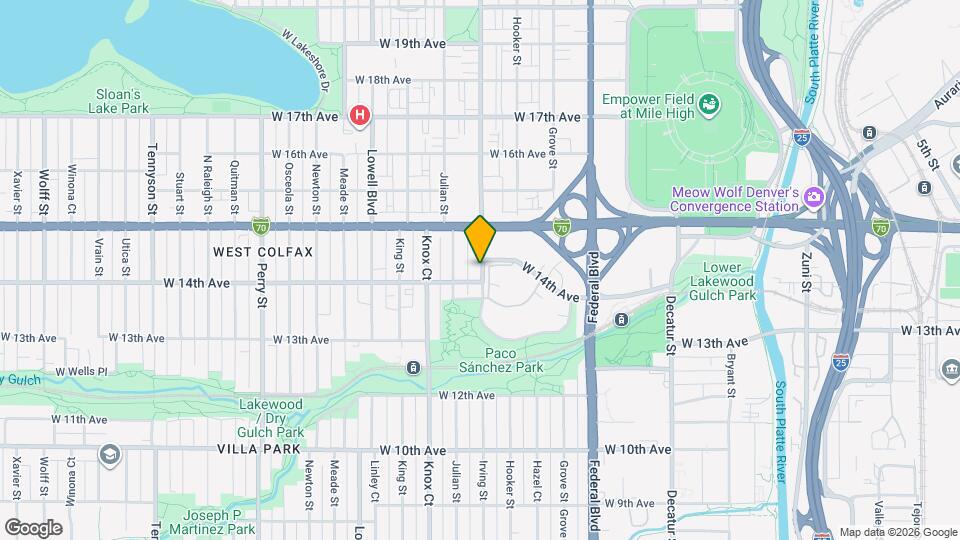 1421 Irving St Map and Location Details