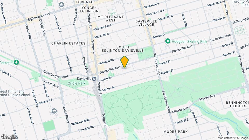 Davisville Village Apartments Map and Location Details