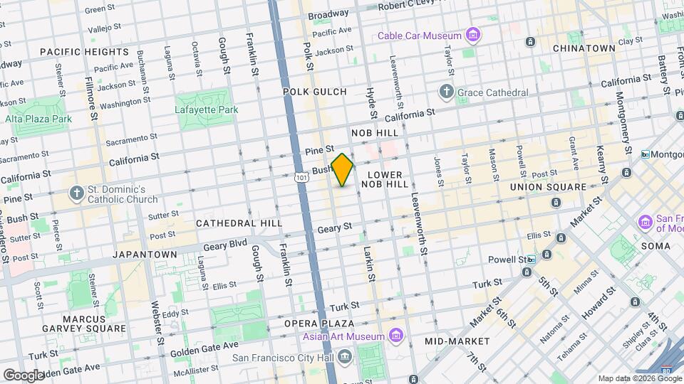 1151 Sutter St Mapa y Detalles de la Ubicación