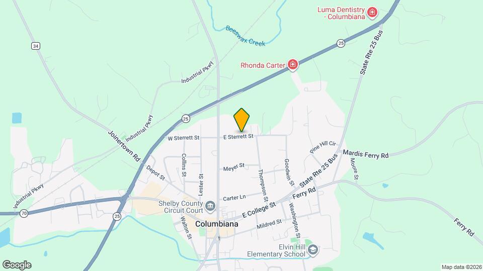 108 E Sterrett St Map and Location Details