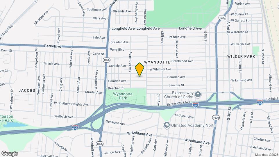 1015 Camden Ave Map and Location Details