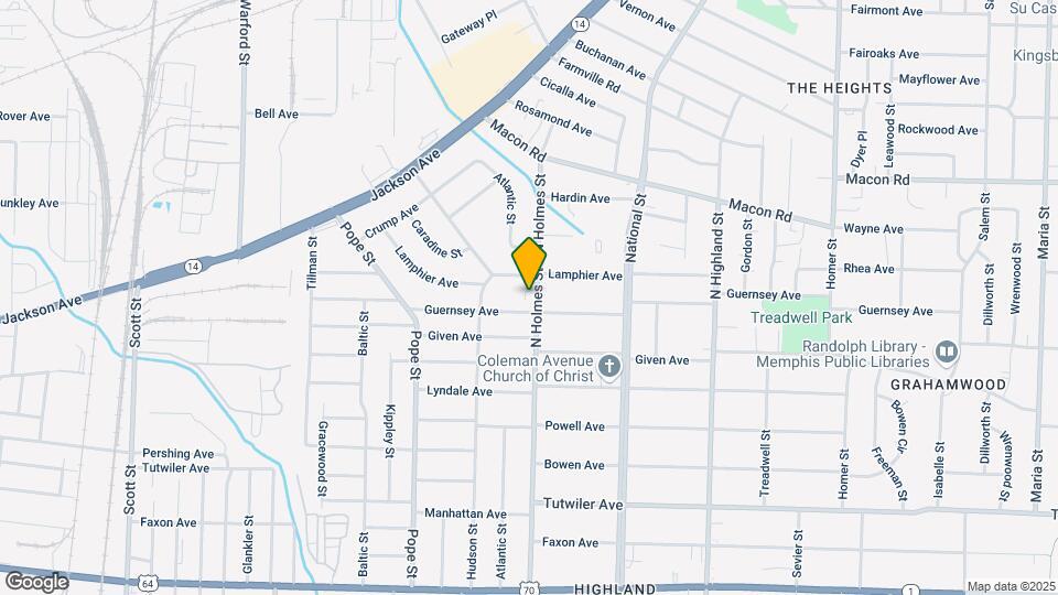 967 N Holmes St Map and Location Details