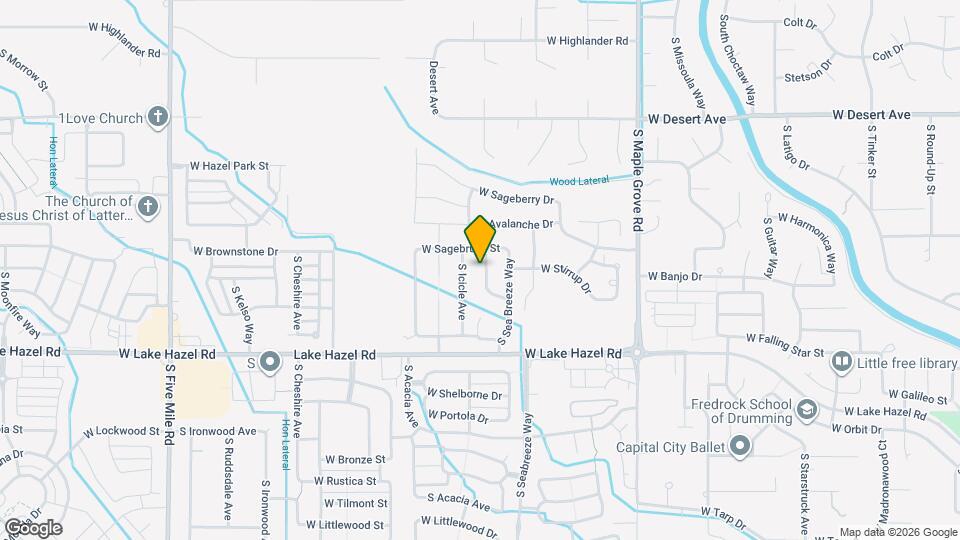 5919 S Harrington Way Map and Location Details