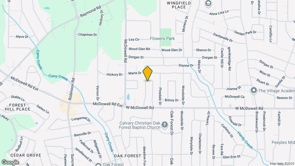 314 McDowell Park Cir Map and Location Details