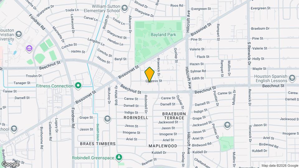 6031 Cypress St Map and Location Details