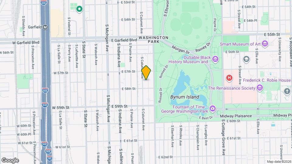 5741 S Calumet Ave, Unit 5741 S. Calumet Mapa y Detalles de la Ubicación