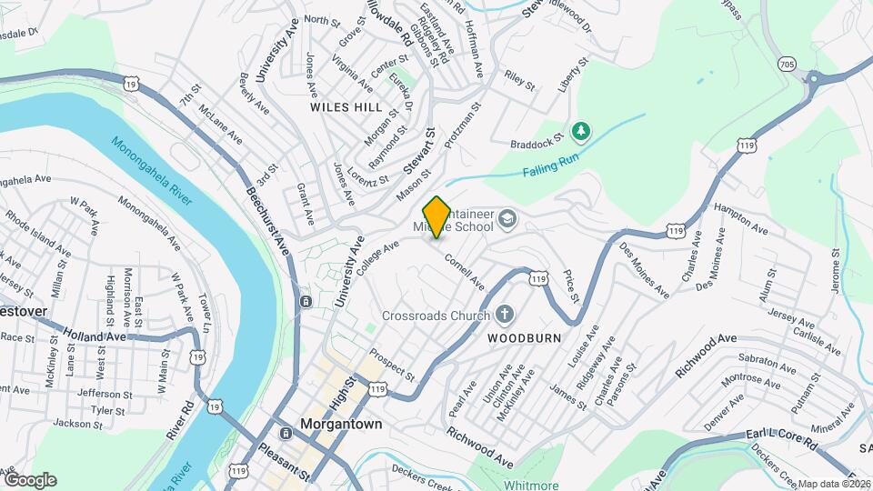 115 Cornell Ave Mapa y Detalles de la Ubicación