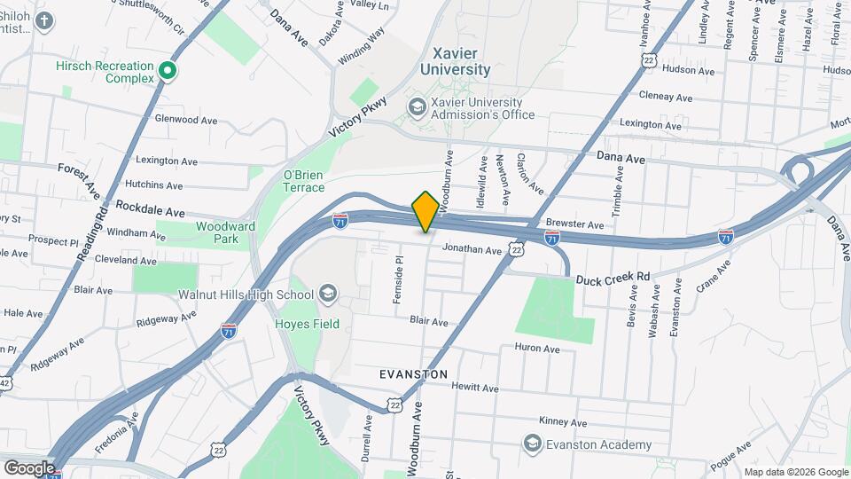 3505 Woodburn Ave Mapa y Detalles de la Ubicación