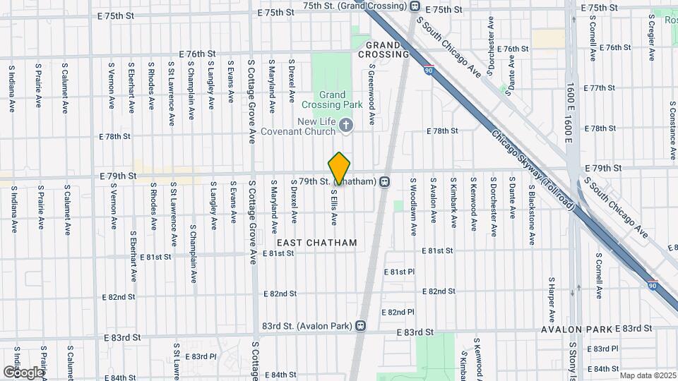7927 S Ellis Ave Map and Location Details