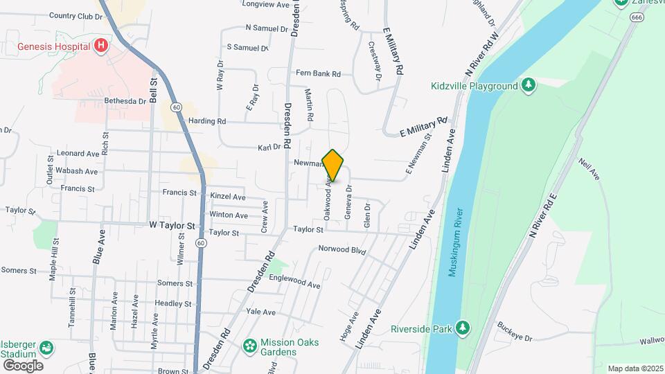 2524 Oakwood Ave Map and Location Details