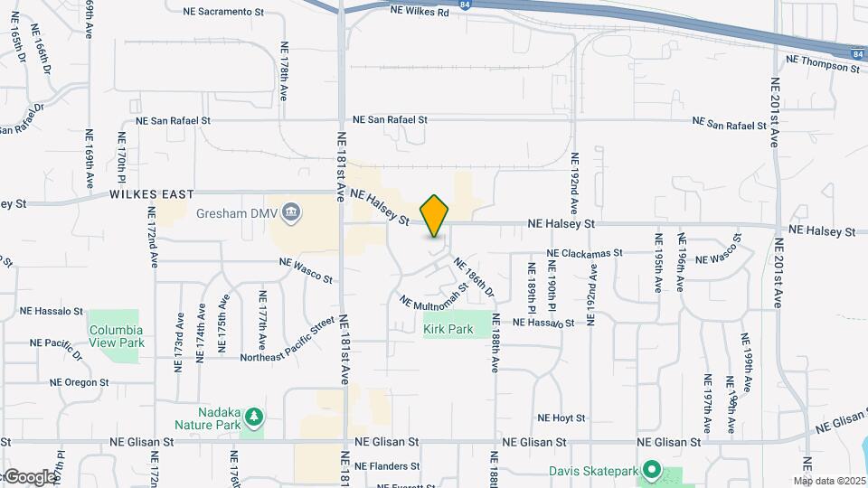 1384 NE 186th Ave Map and Location Details