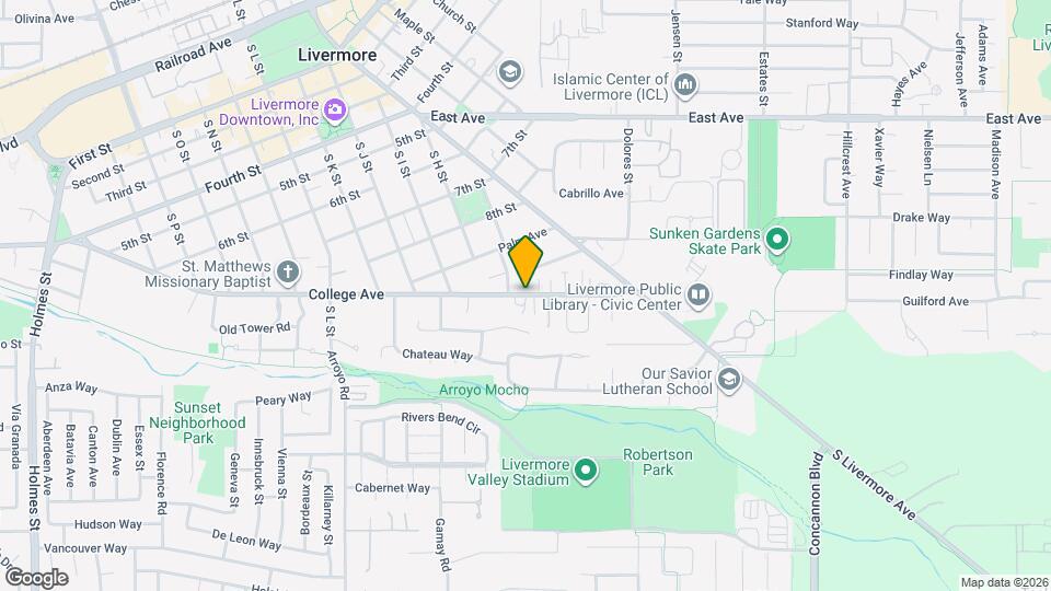 2545 College Ave Map and Location Details