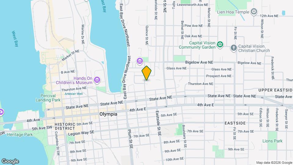 402 Quince St NE Map and Location Details