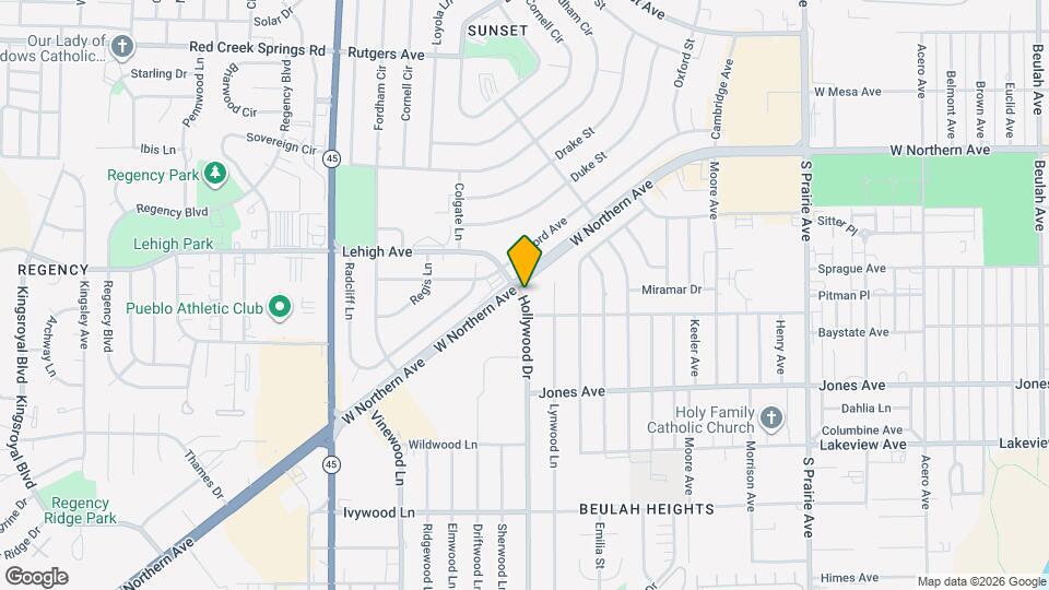 1628 Hollywood Dr, Unit 1628 Map and Location Details