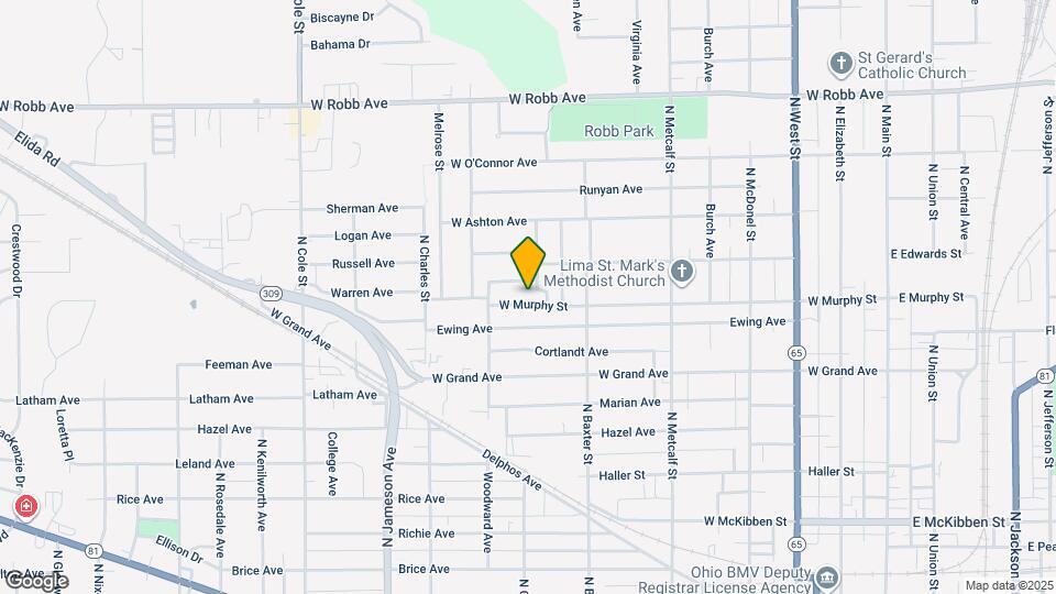 852 W Murphy St Map and Location Details