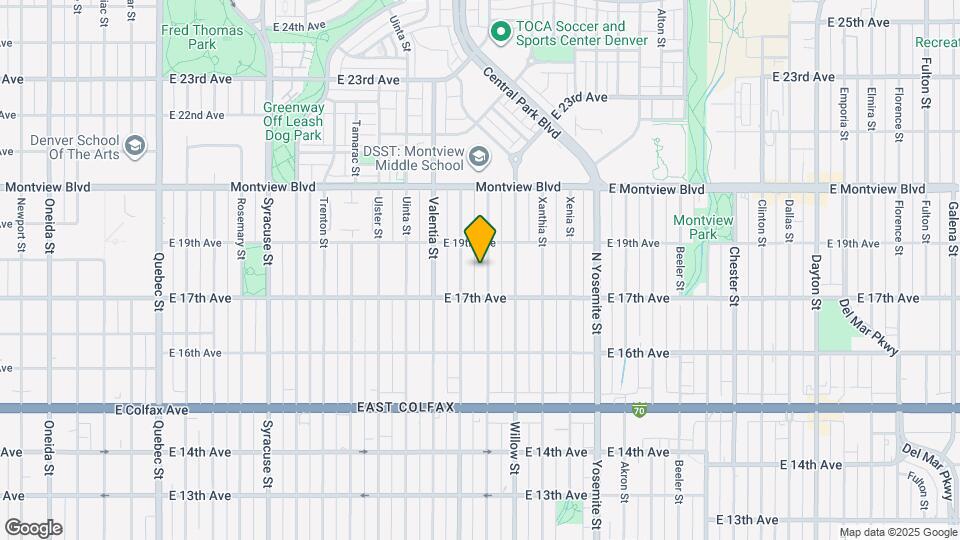 1743 Wabash St Map and Location Details