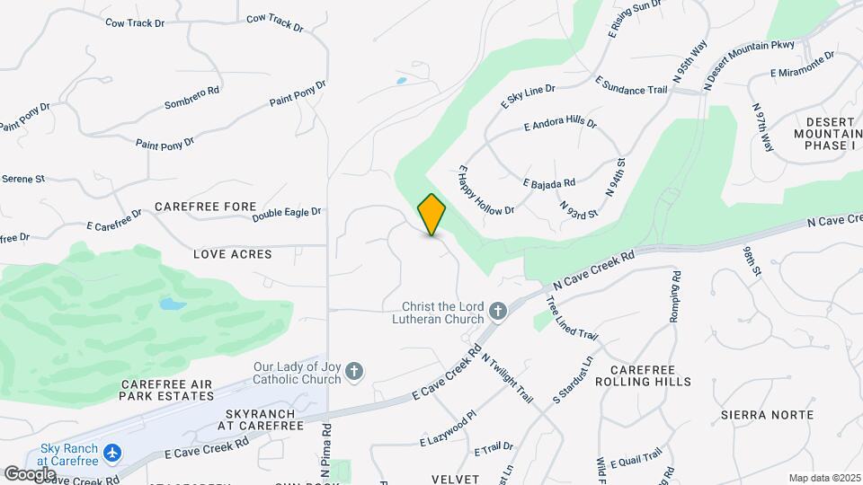 37200 N Cave Creek Rd Map and Location Details
