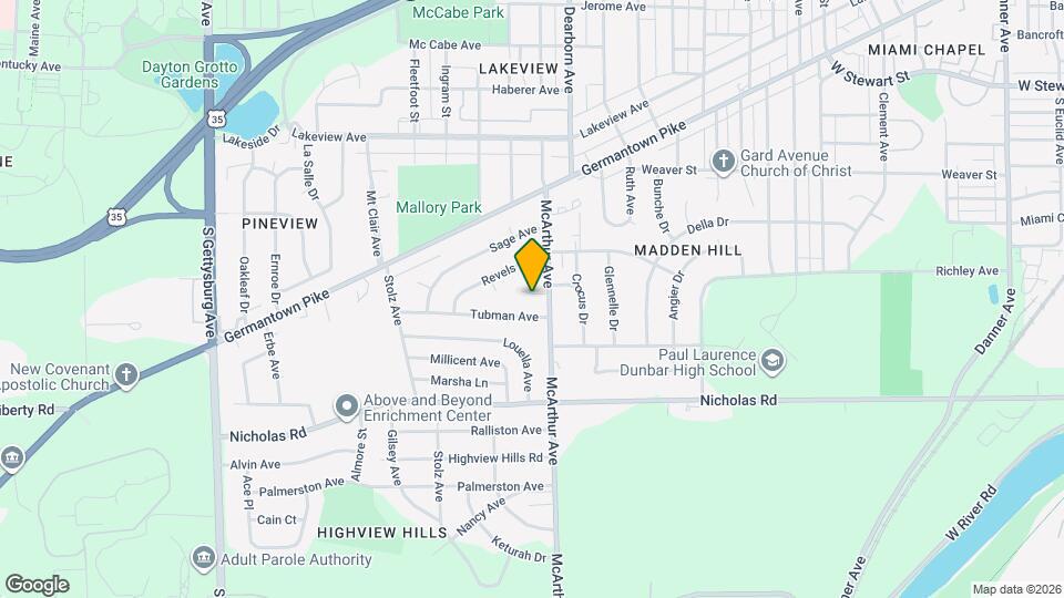 2816 Yergen Ct Map and Location Details