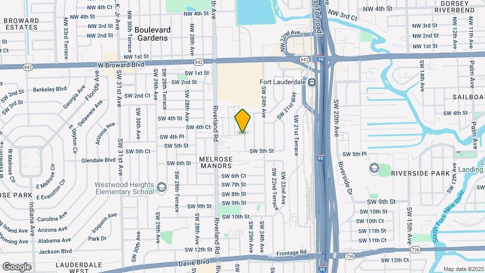 417 SW 25th Terrace Map and Location Details