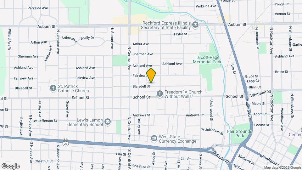 1425 Blaisdell St Map and Location Details