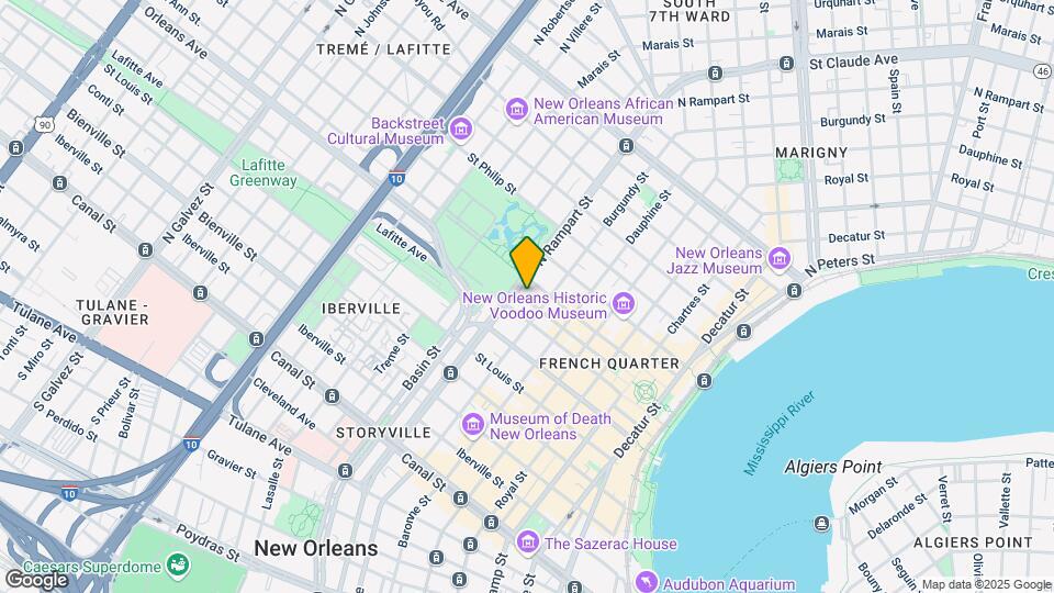 1031 Orleans Ave Map and Location Details