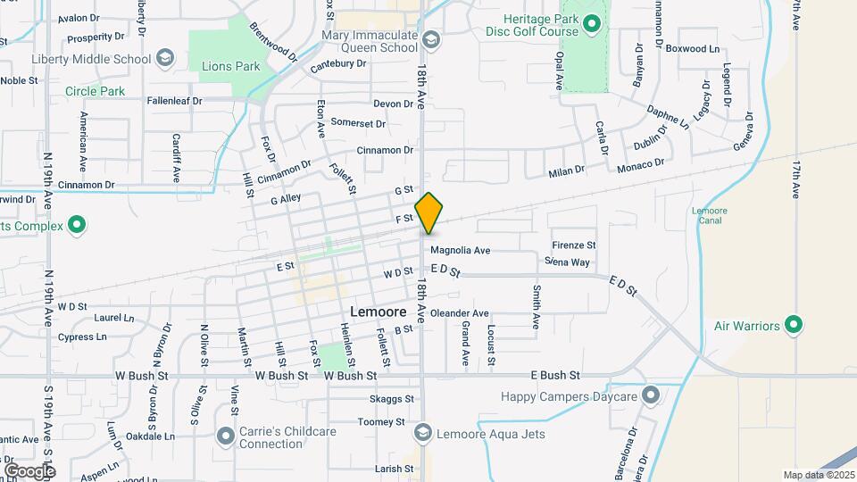 340-348 N Lemoore Ave Map and Location Details