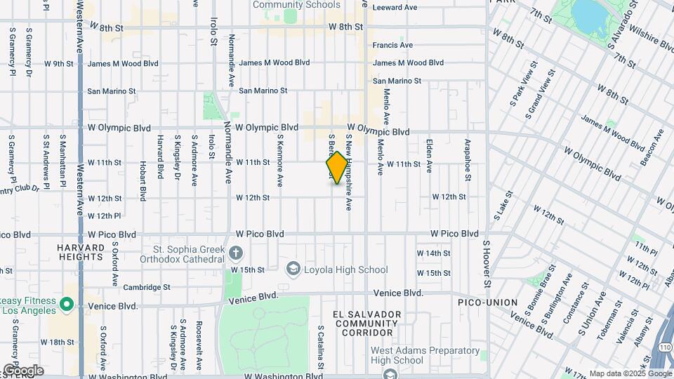 1146 S Berendo St Map and Location Details