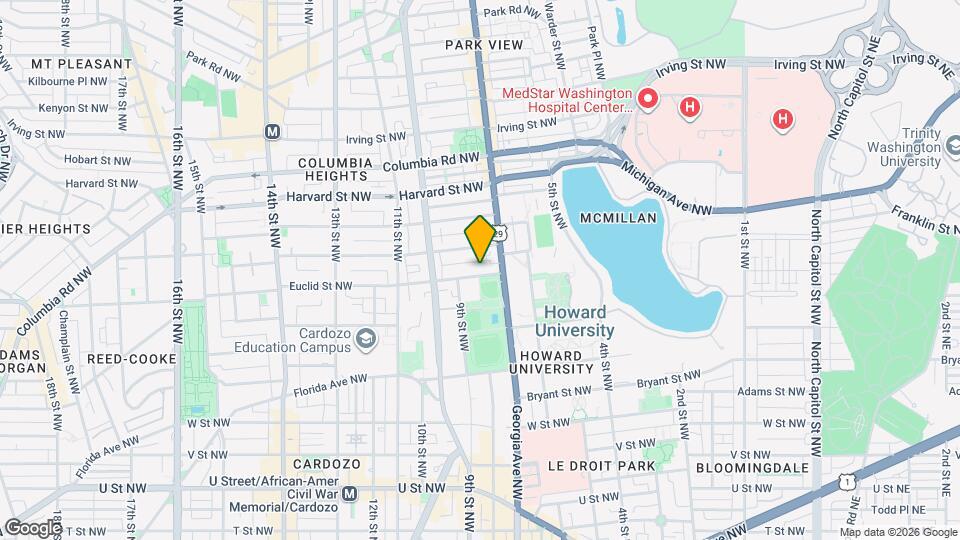 725 Euclid St NW Map and Location Details