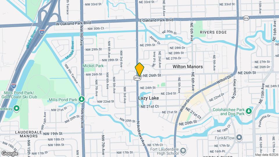 2520 N Andrews Ave Map and Location Details