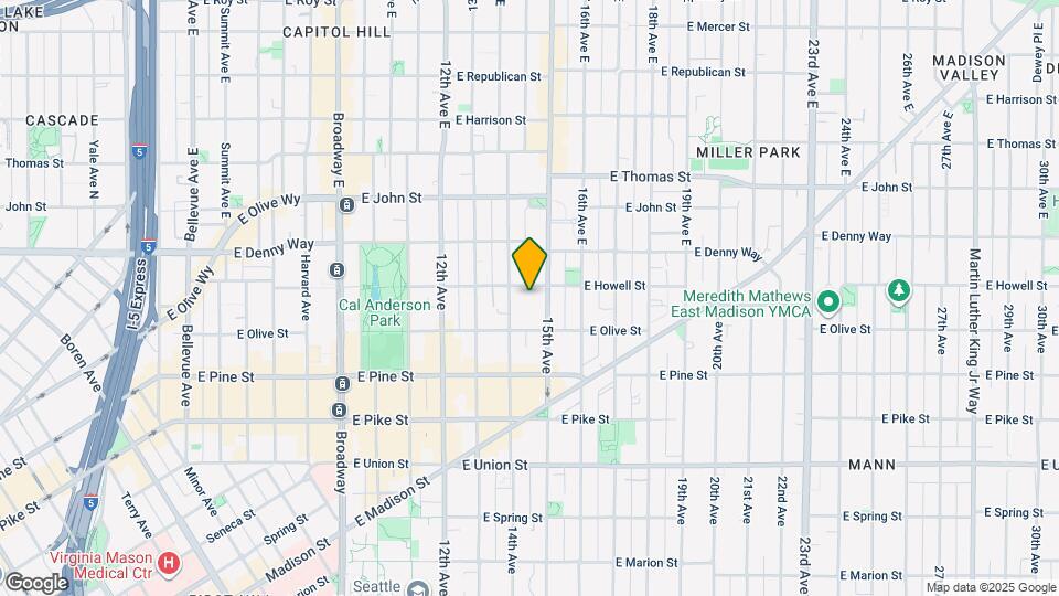 1433 E Howell St Map and Location Details