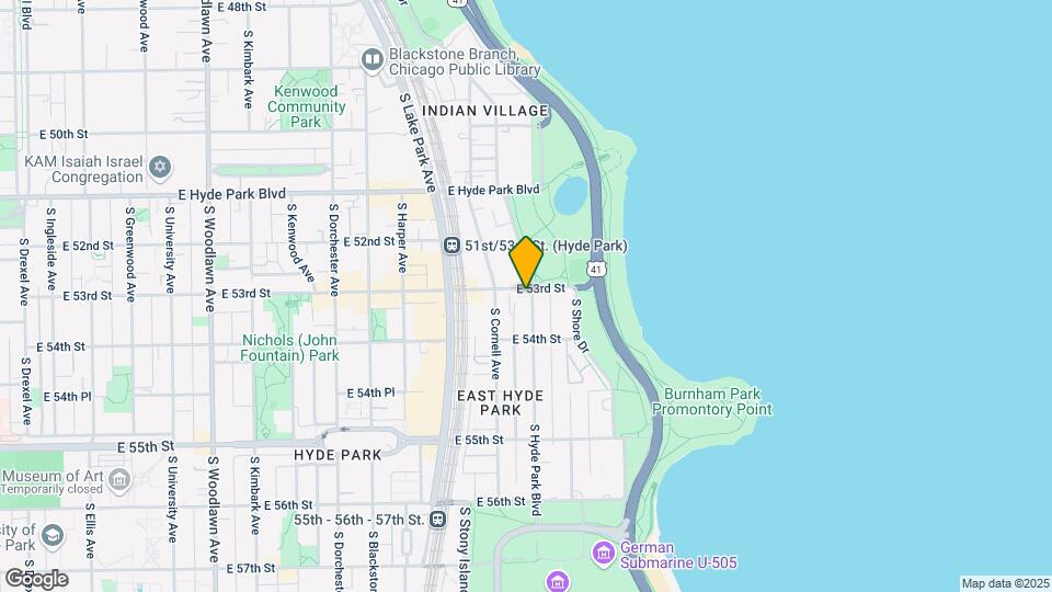 5300-5308 S. Hyde Park Boulevard Mapa y Detalles de la Ubicación