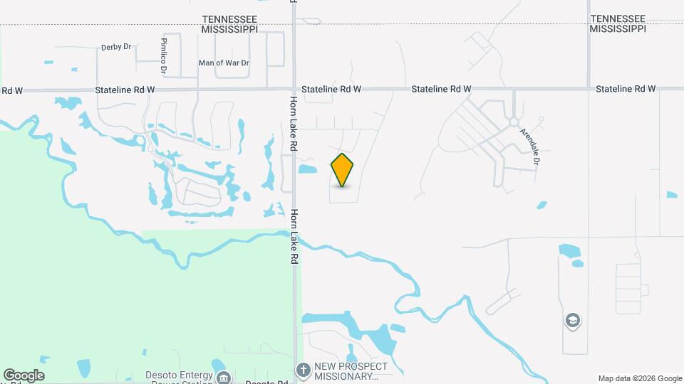 Modern Southaven Home with Two-Car Garage Map and Location Details