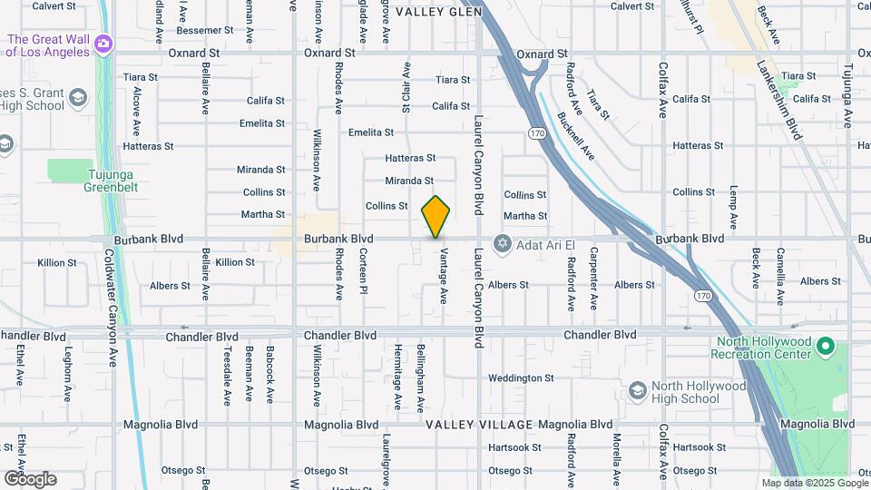 12160 Burbank Blvd Mapa y Detalles de la Ubicación