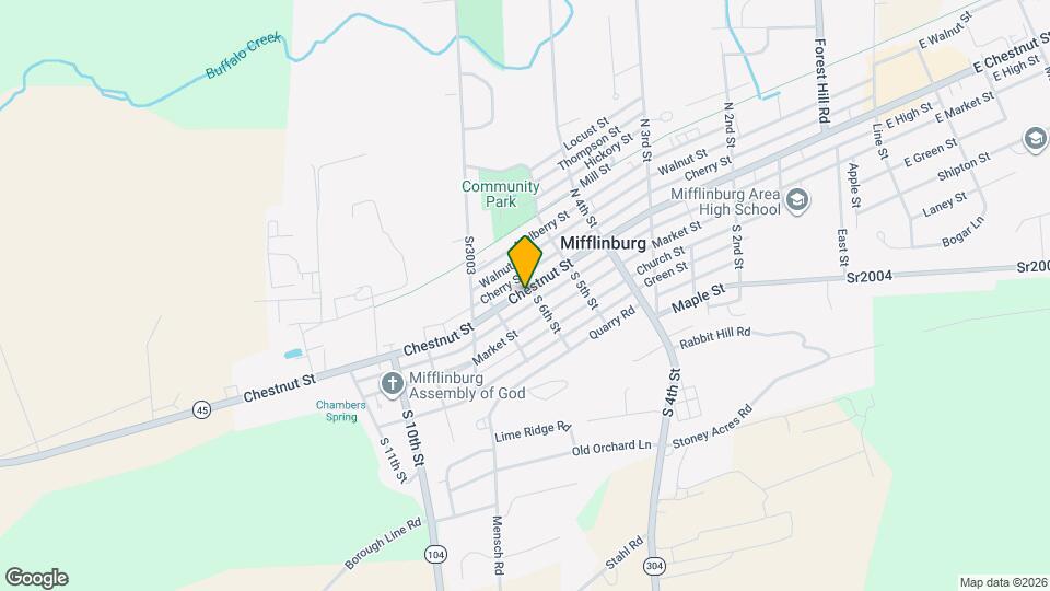 607 Chestnut St Map and Location Details