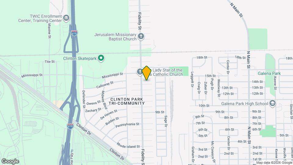 413 Clearwater St Map and Location Details