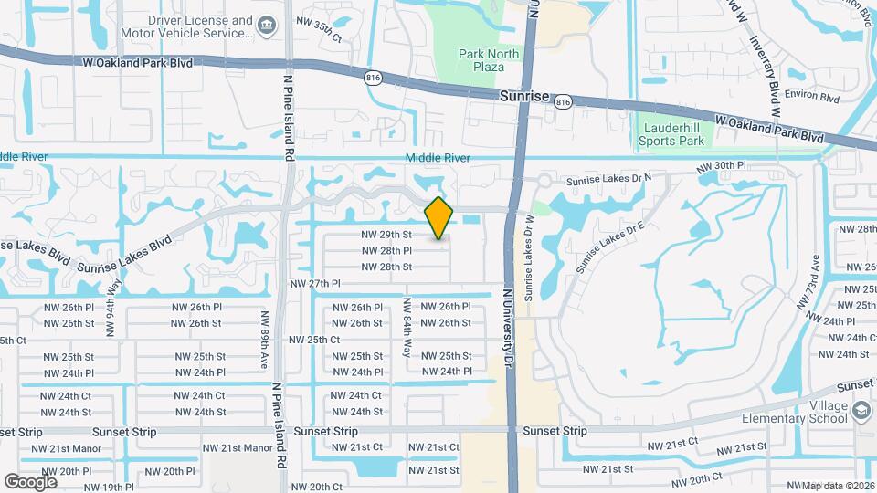 8381 NW 28th Pl Map and Location Details
