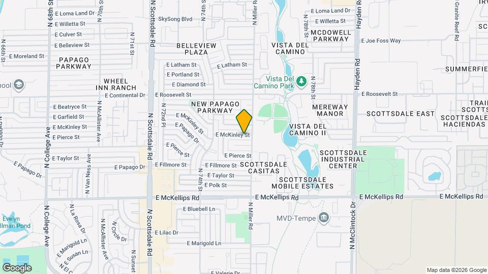 7531 E McKinley St Map and Location Details