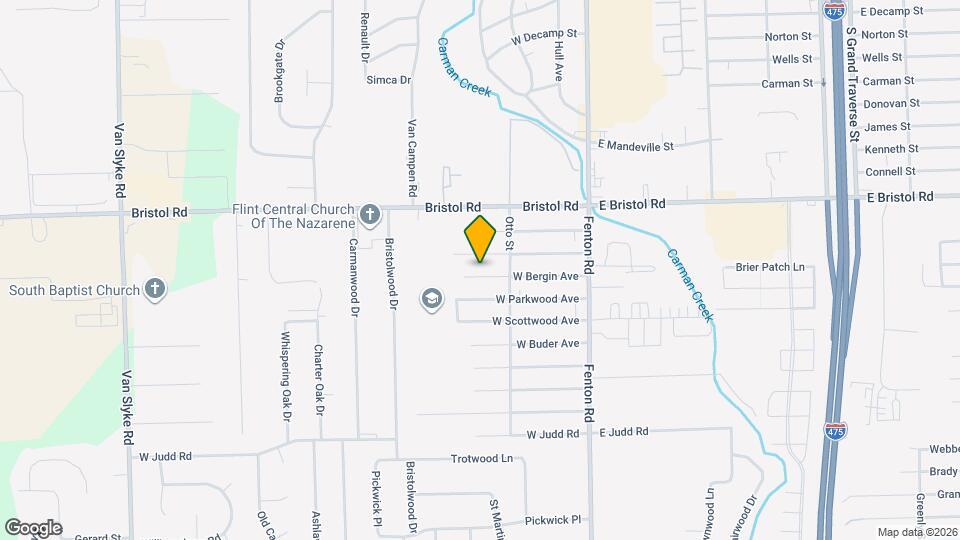 1124 W Bergin Ave Map and Location Details