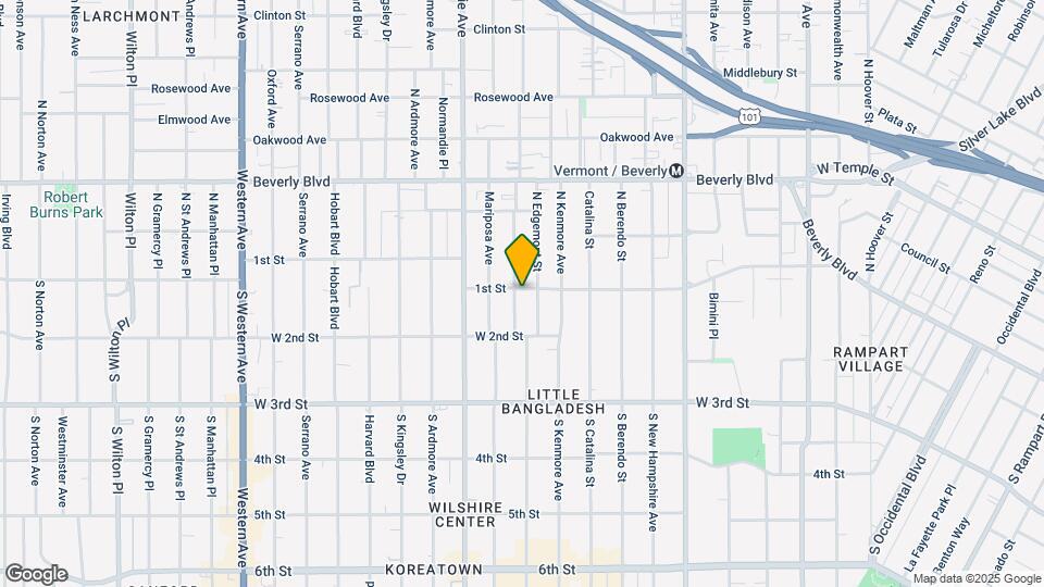 3880 W 1st St Mapa y Detalles de la Ubicación