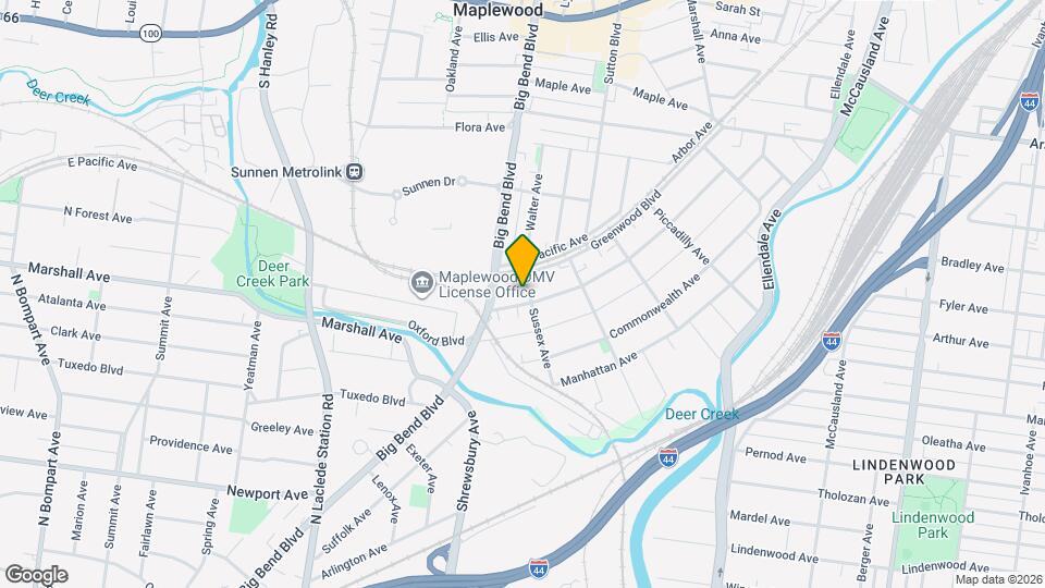 7506 Sussex Ave Map and Location Details