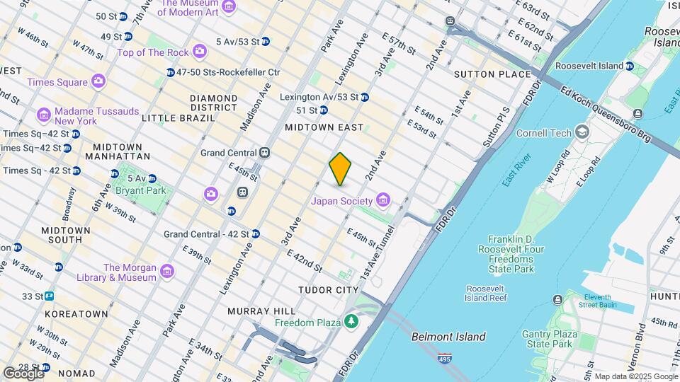 236 E 47th St Map and Location Details