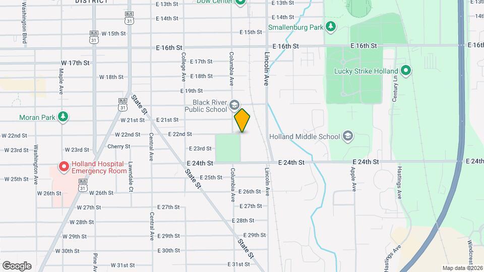 533 Columbia Ave Map and Location Details