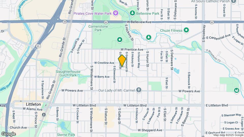 5448 S Foresthill St Map and Location Details