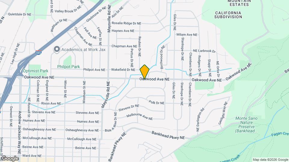 1808 Oakwood Ave NE Map and Location Details