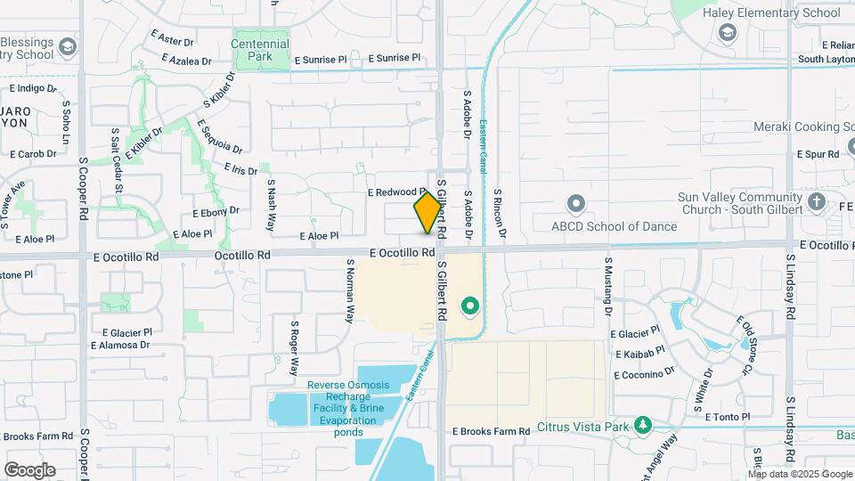 2945 E Aloe Pl Map and Location Details
